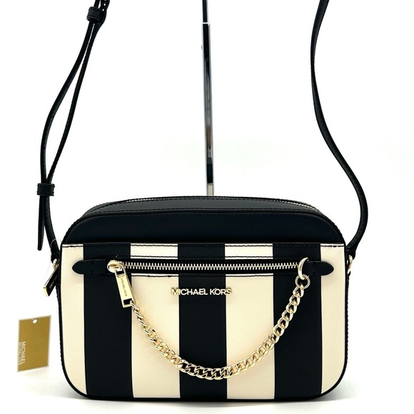 Michael Kors Large EW Crossbody Bag Black Multi - Picture 1 of 12